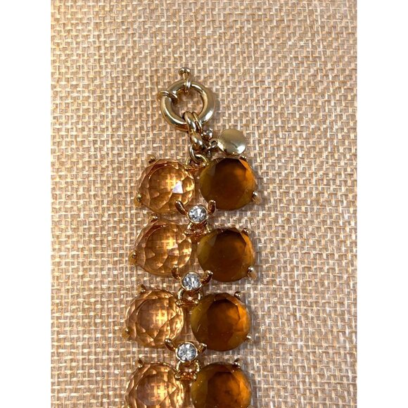 J.Crew Women's Multicolor Round Rhinestone Statement Bracelet - Picture 3 of 4